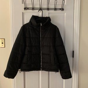 Black puffer jacket